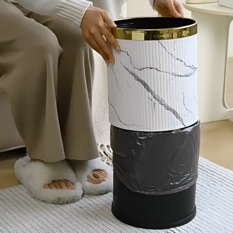 マーブル調ゴールドモダンダストボックス