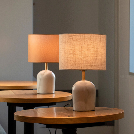 【即納】大理石シェードモダンテーブルランプ