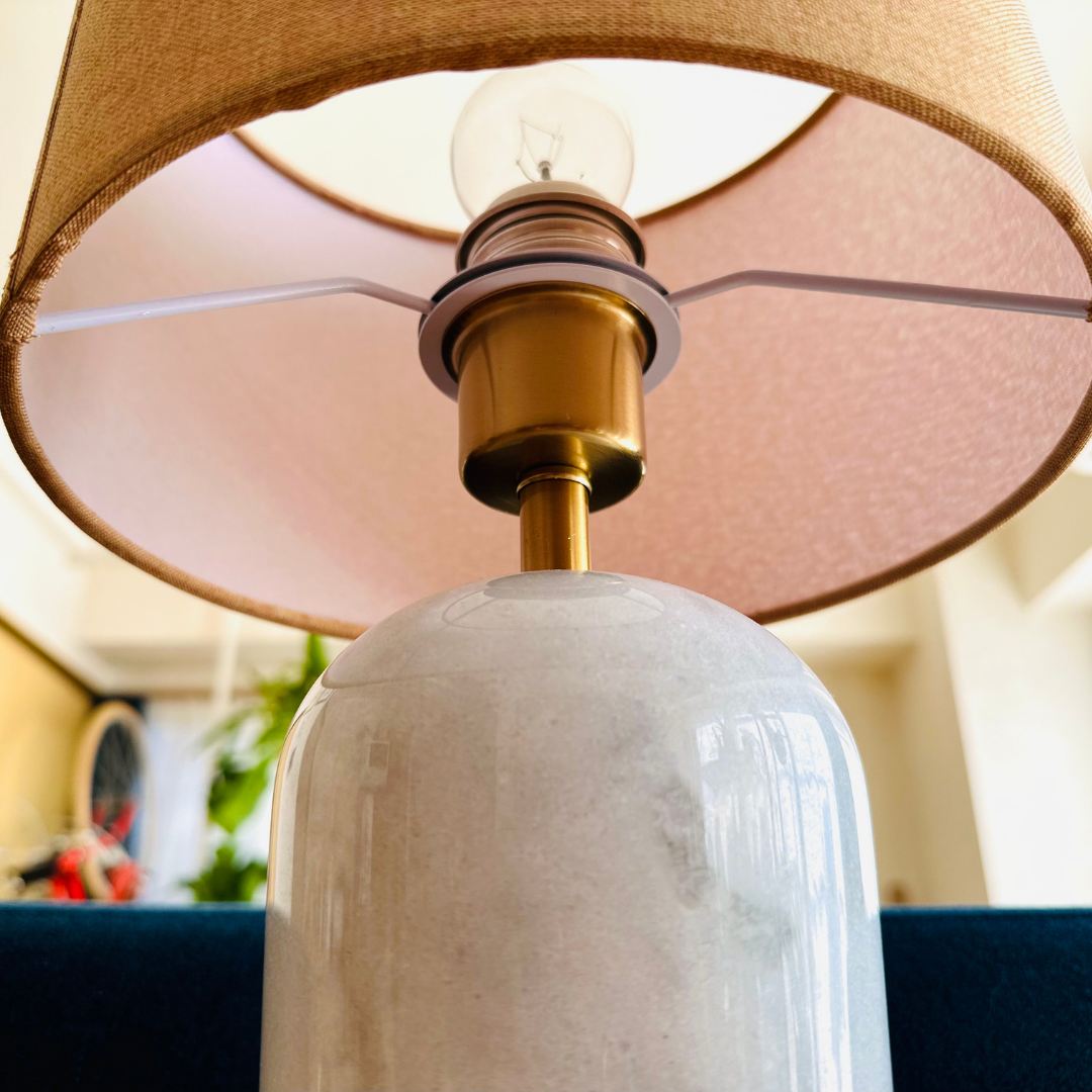 【即納】大理石シェードモダンテーブルランプ