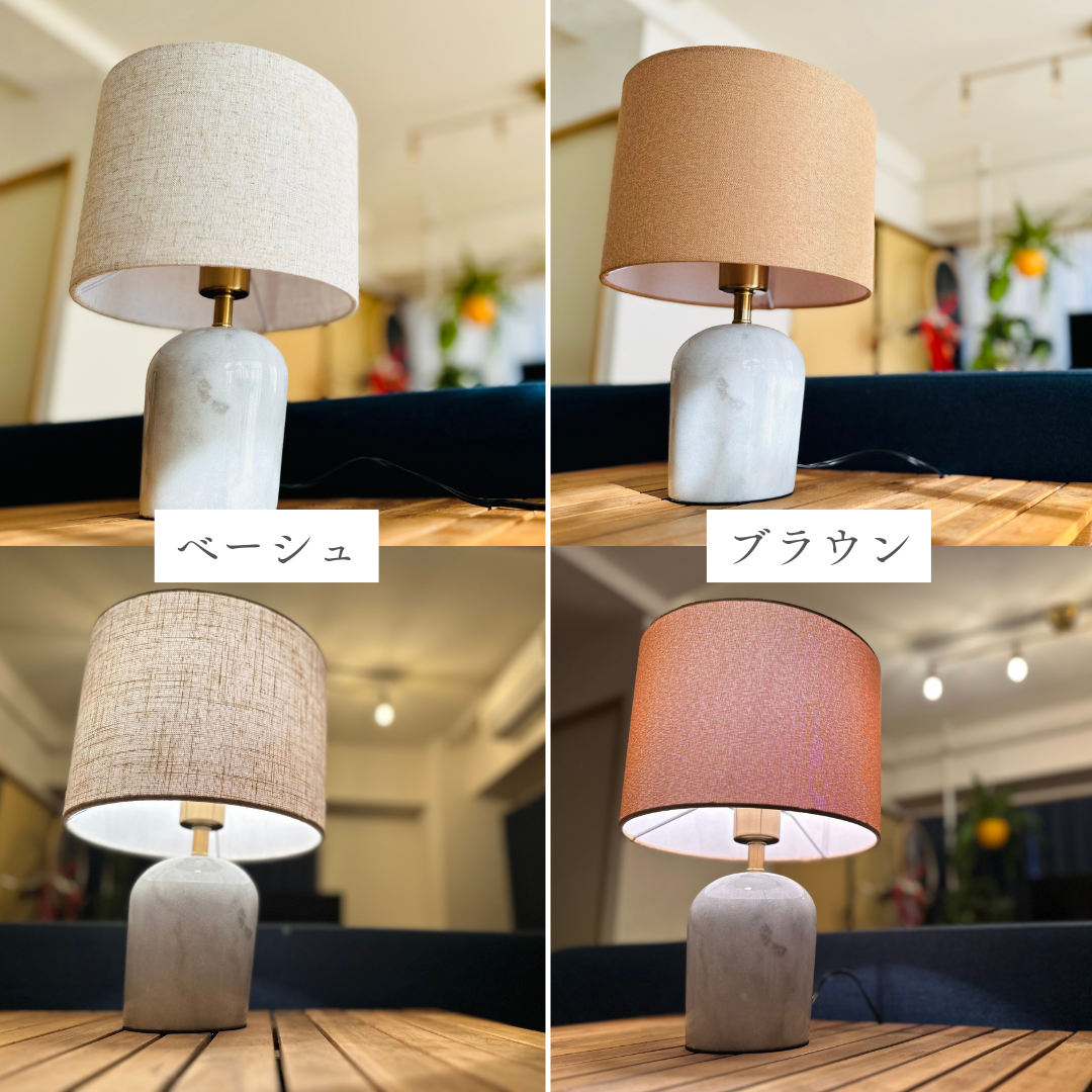 【即納】大理石シェードモダンテーブルランプ