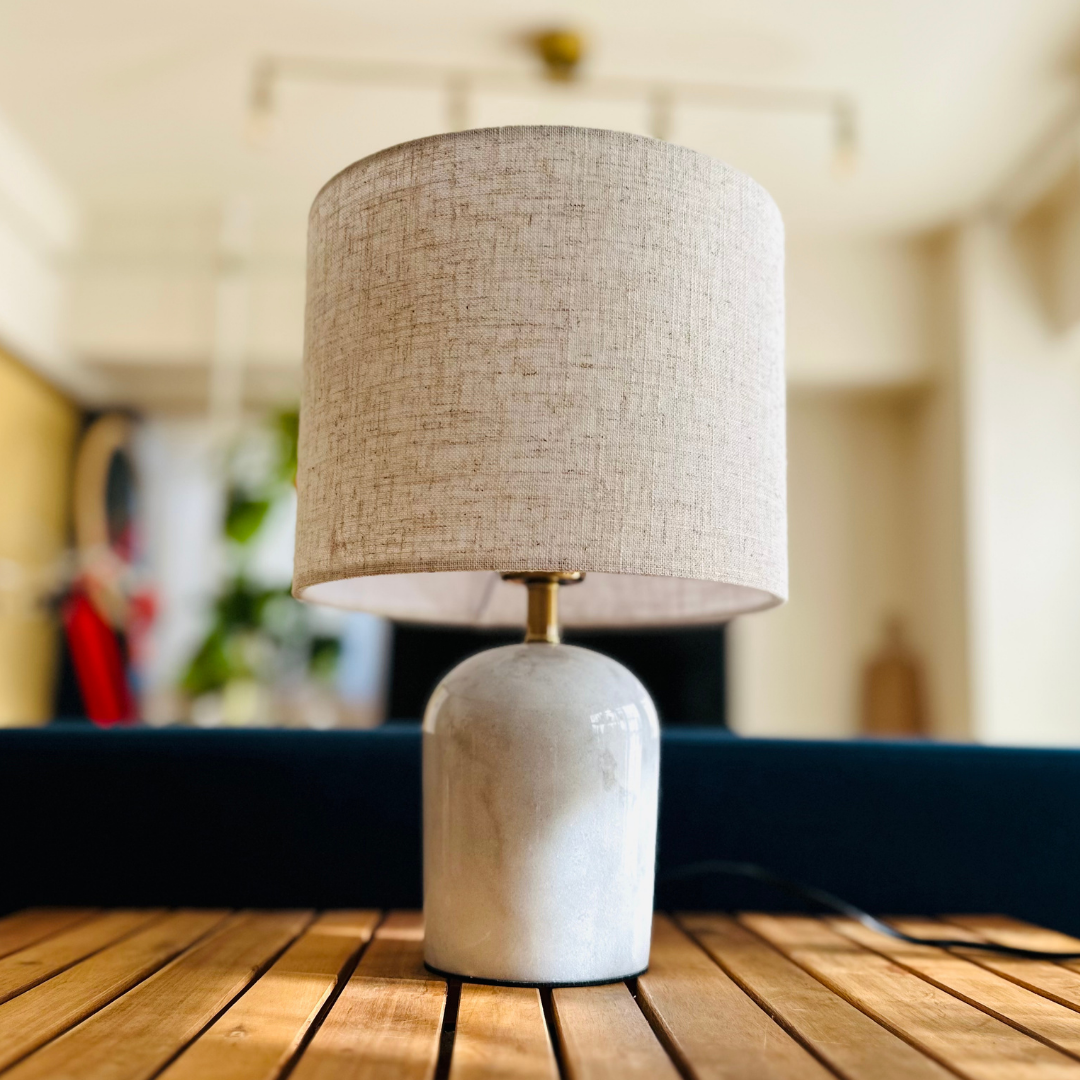 【即納】大理石シェードモダンテーブルランプ