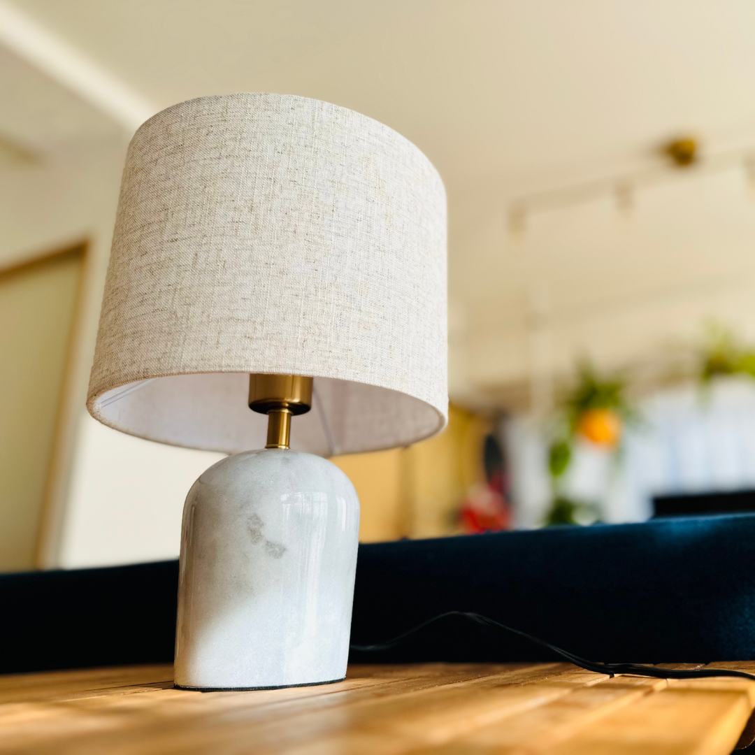【即納】大理石シェードモダンテーブルランプ