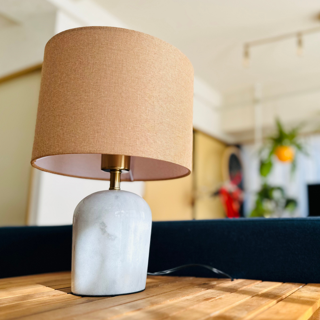 【即納】大理石シェードモダンテーブルランプ