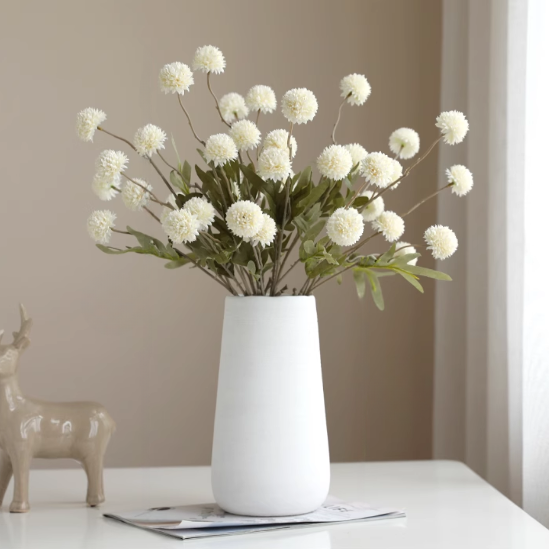 ポンポンアートフラワー ベース付き