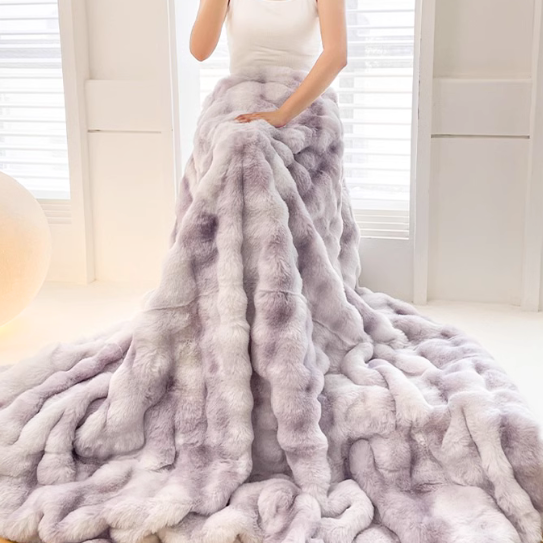 ラグジュアリーウォームパステルブランケット
