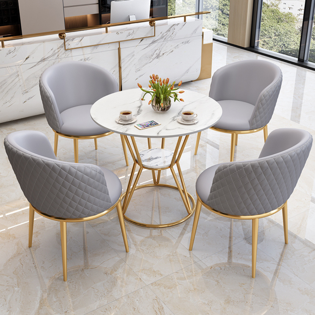 ラグジュアリーラウンドテーブル＆チェア