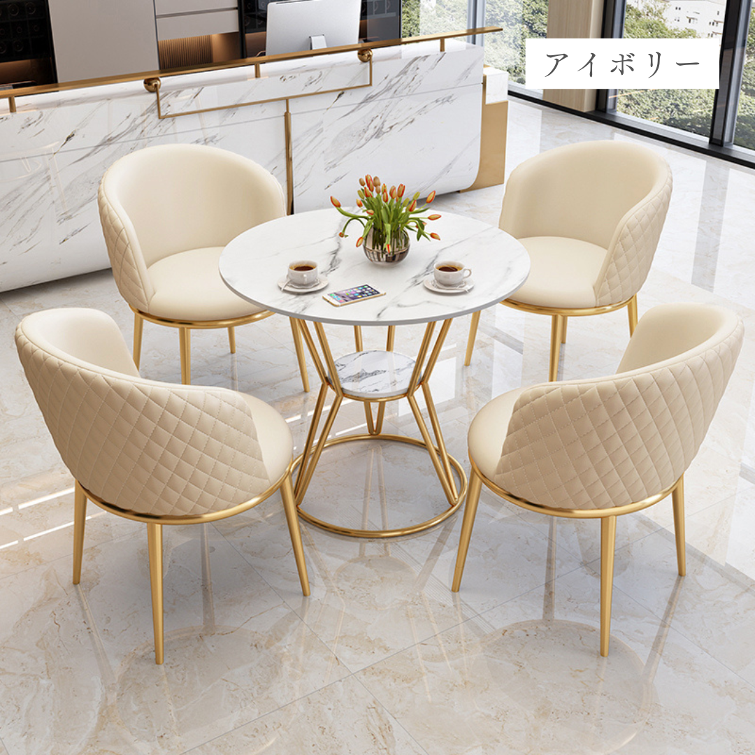 ラグジュアリーラウンドテーブル＆チェア