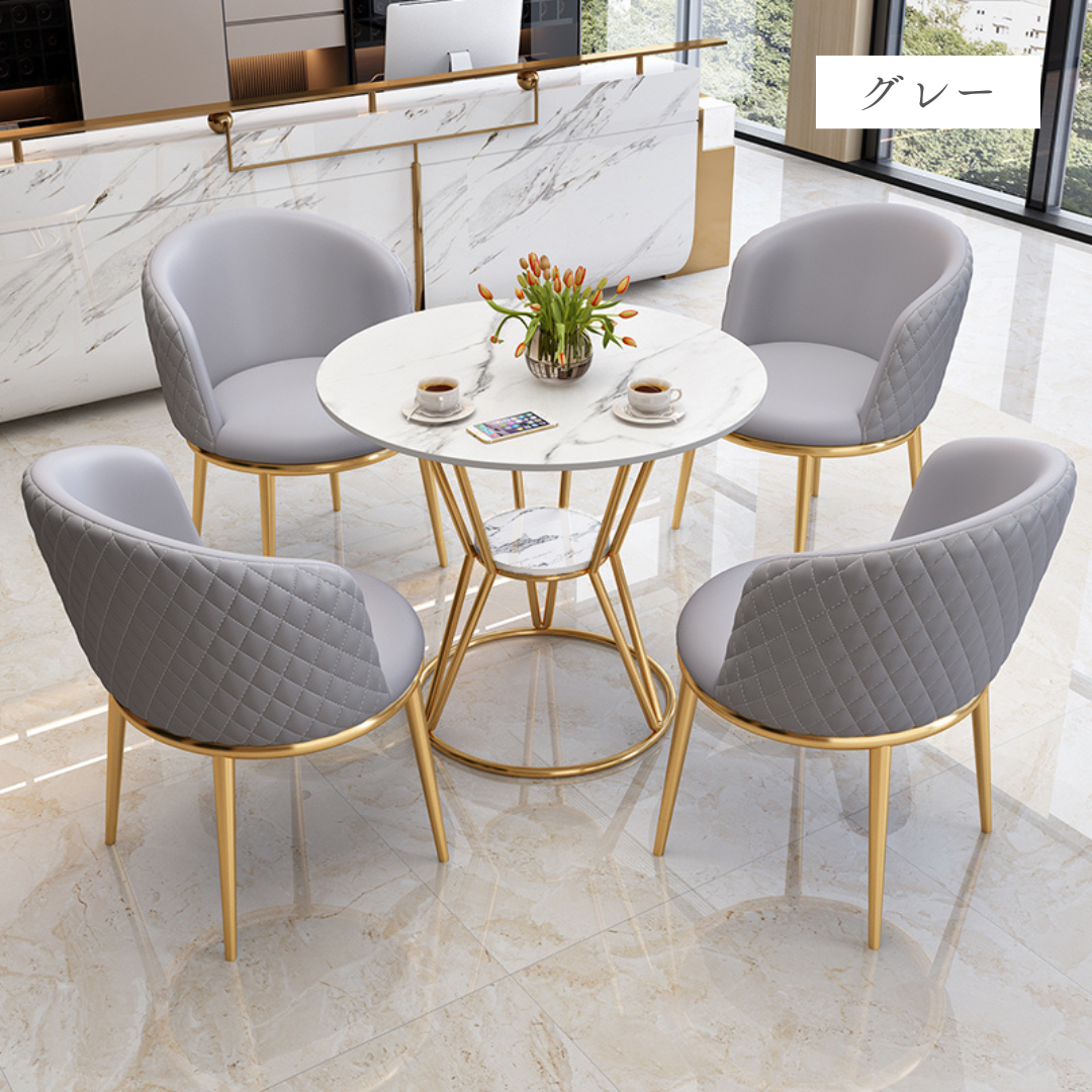 ラグジュアリーラウンドテーブル＆チェア