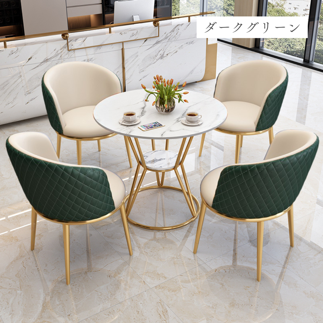 ラグジュアリーラウンドテーブル＆チェア