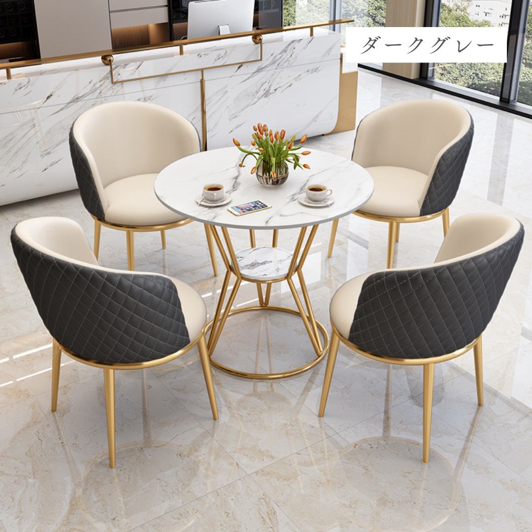 ラグジュアリーラウンドテーブル＆チェア