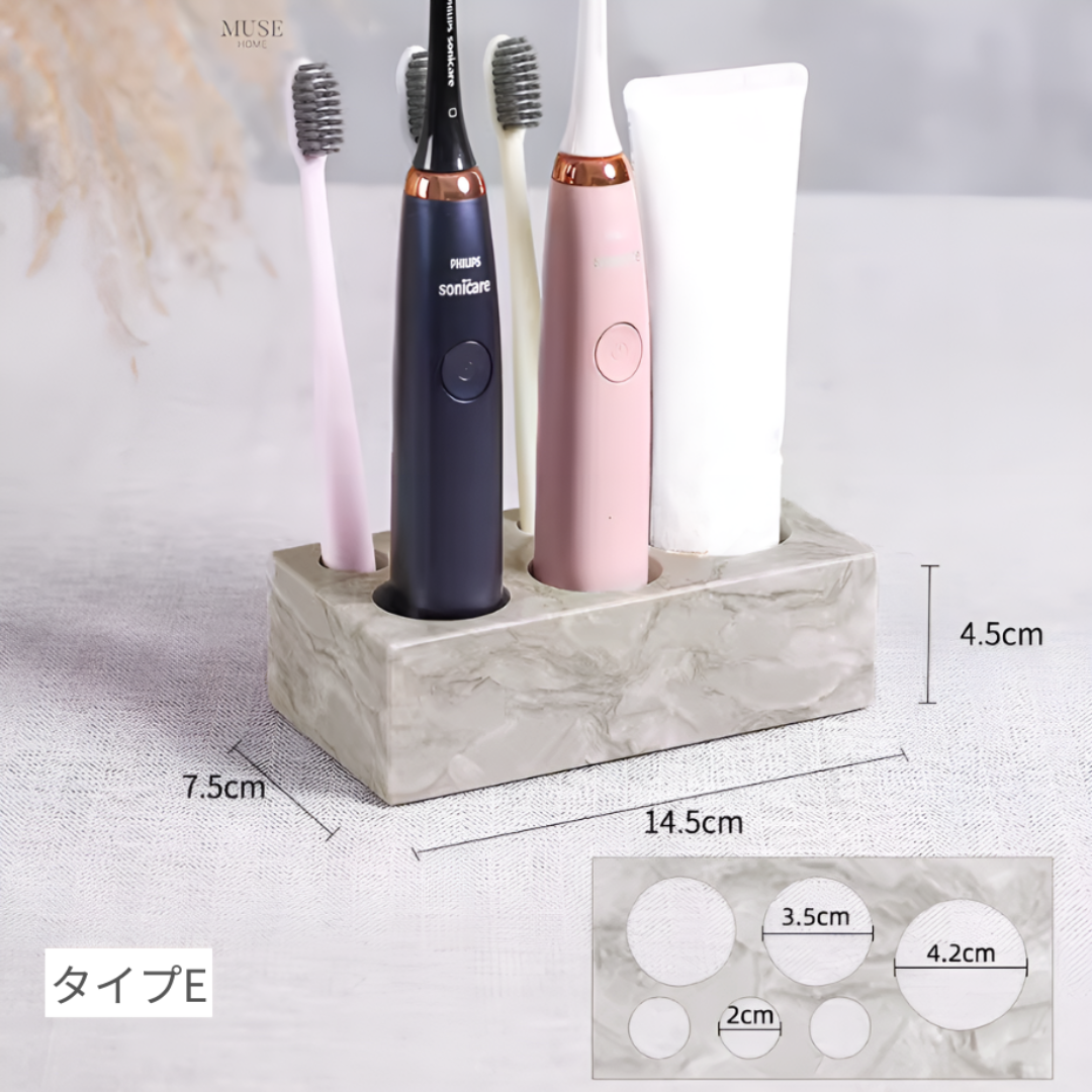 ホテルライクモダン大理石ブラッシュホルダー