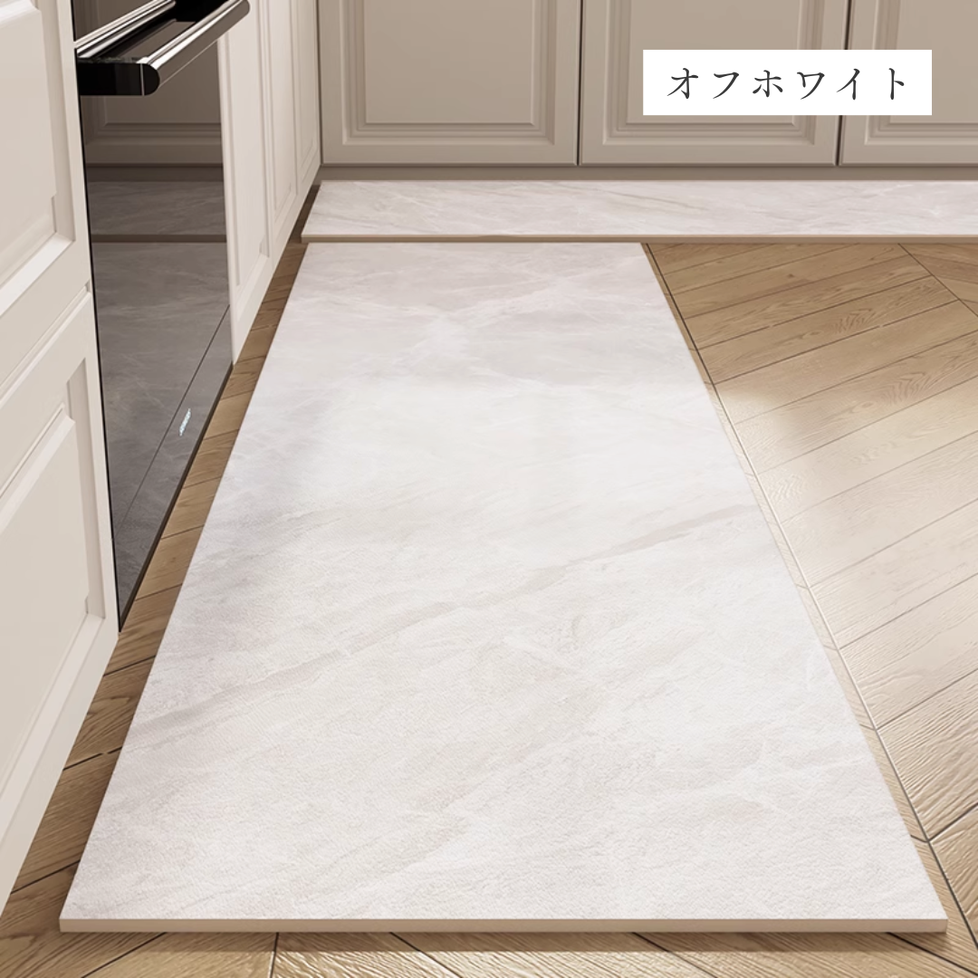 ハイクラスマーブル調キッチンマット