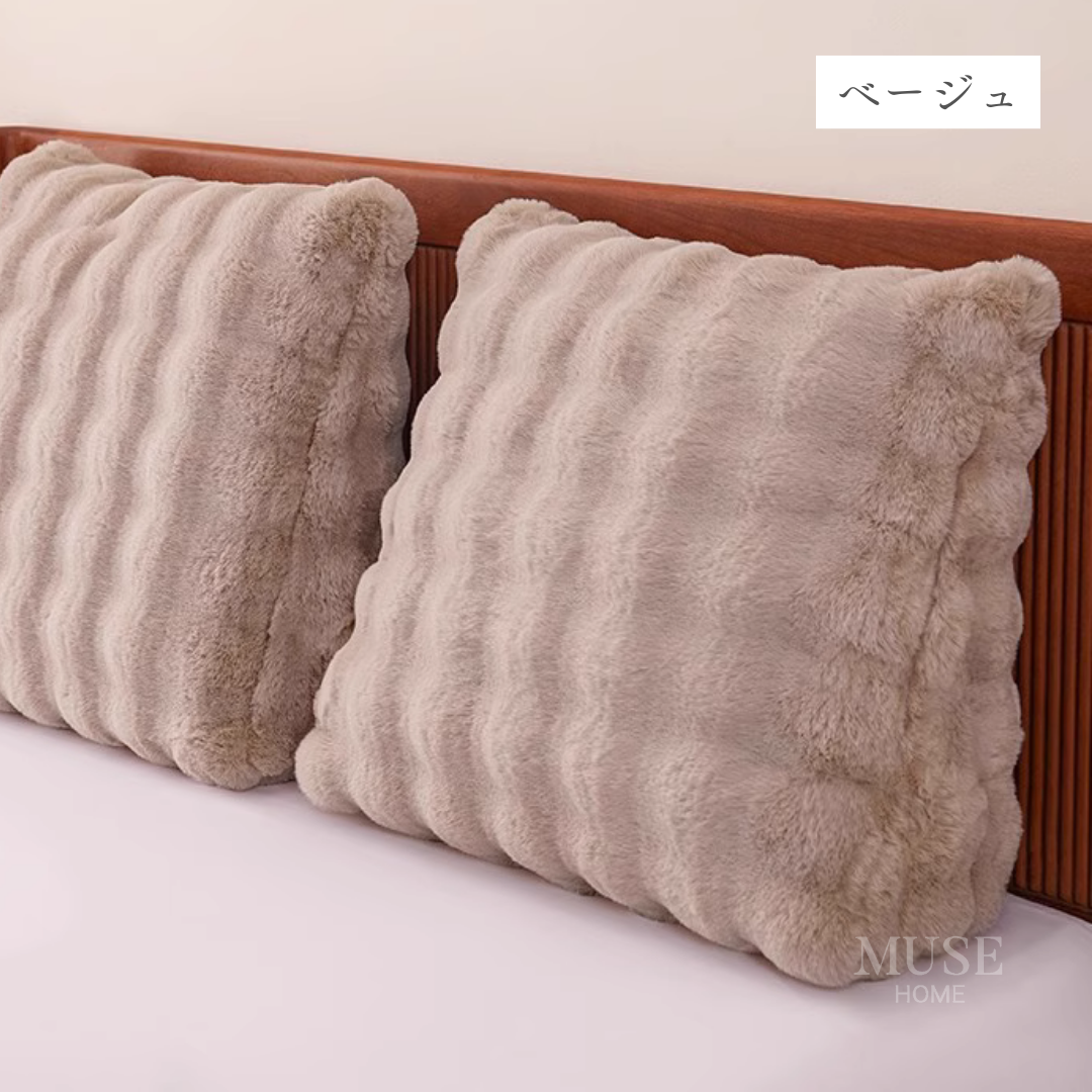 ラグジュアリーウォームベッドサイドクッション