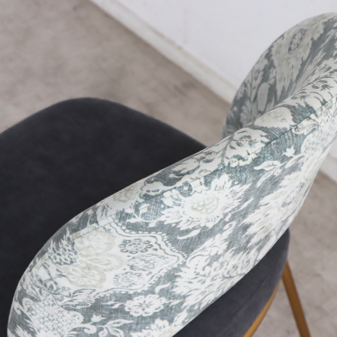 【即納】エレガンスフローラルゴールドチェア