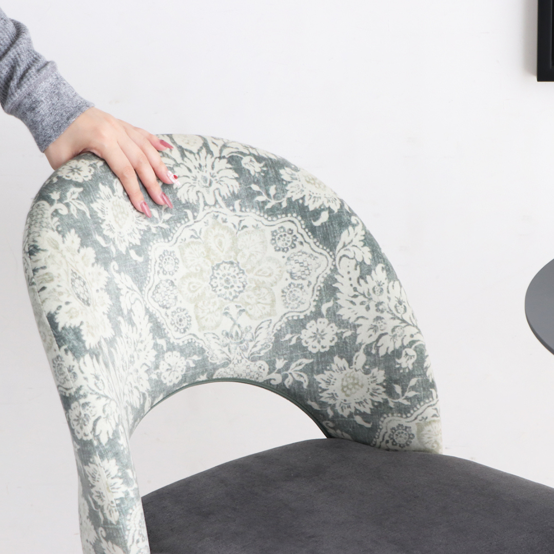 【即納】エレガンスフローラルゴールドチェア