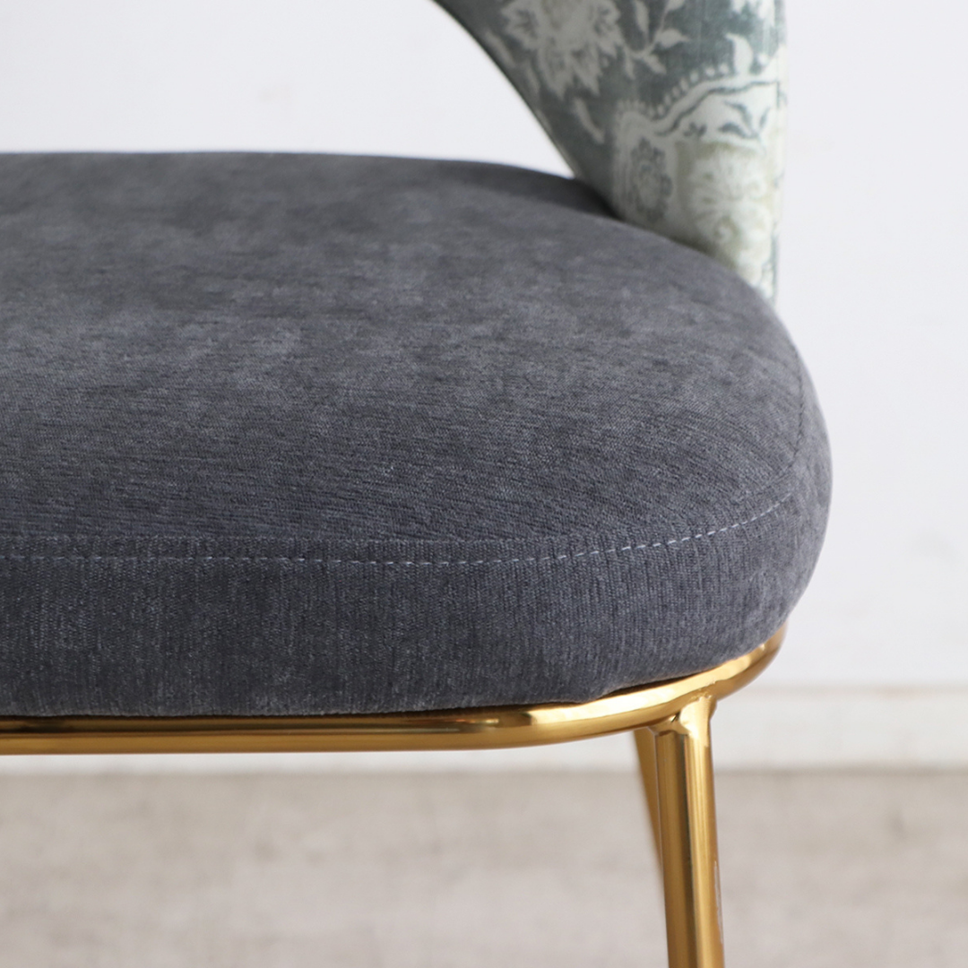 【即納】エレガンスフローラルゴールドチェア