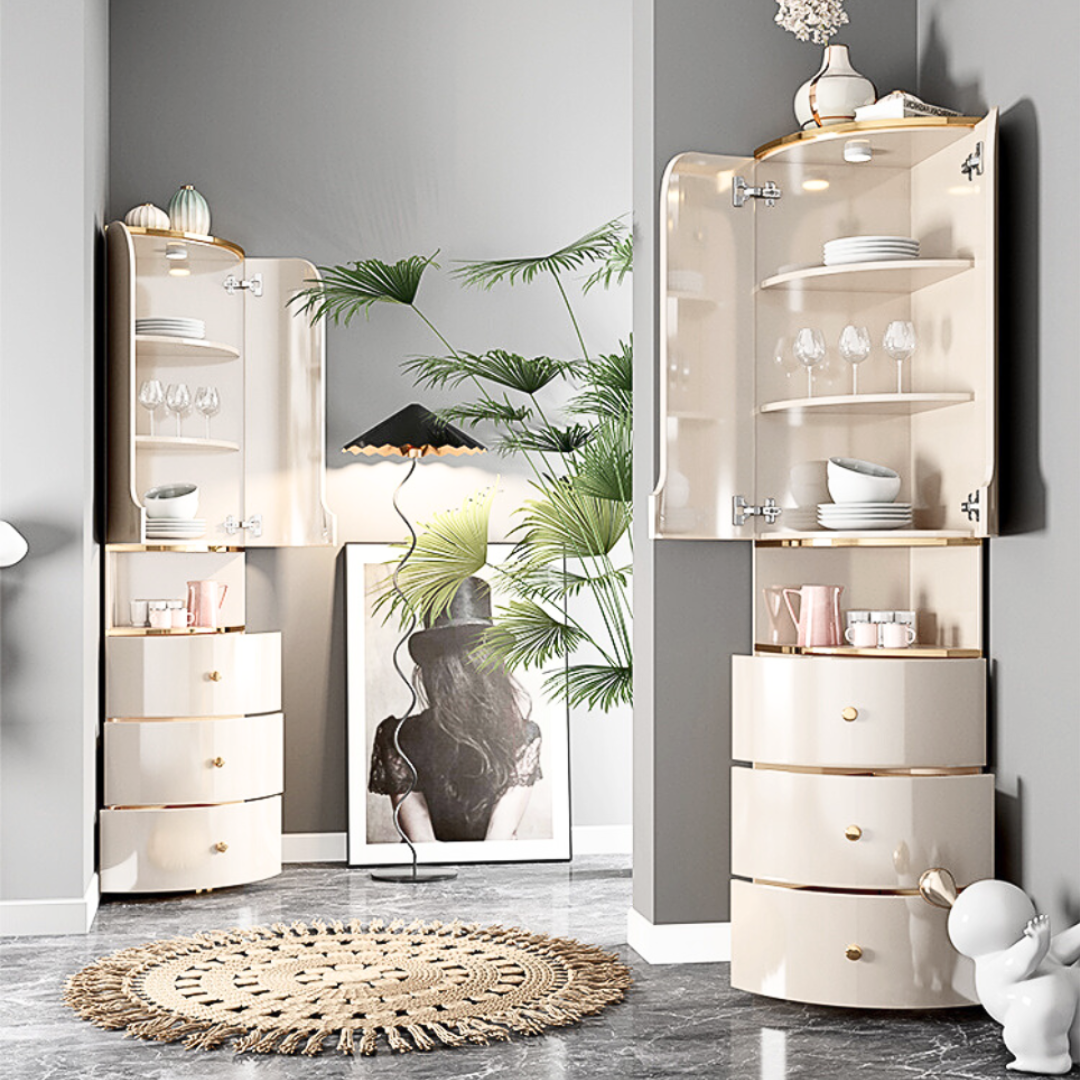 ラグジュアリーコーナーハイキャビネット