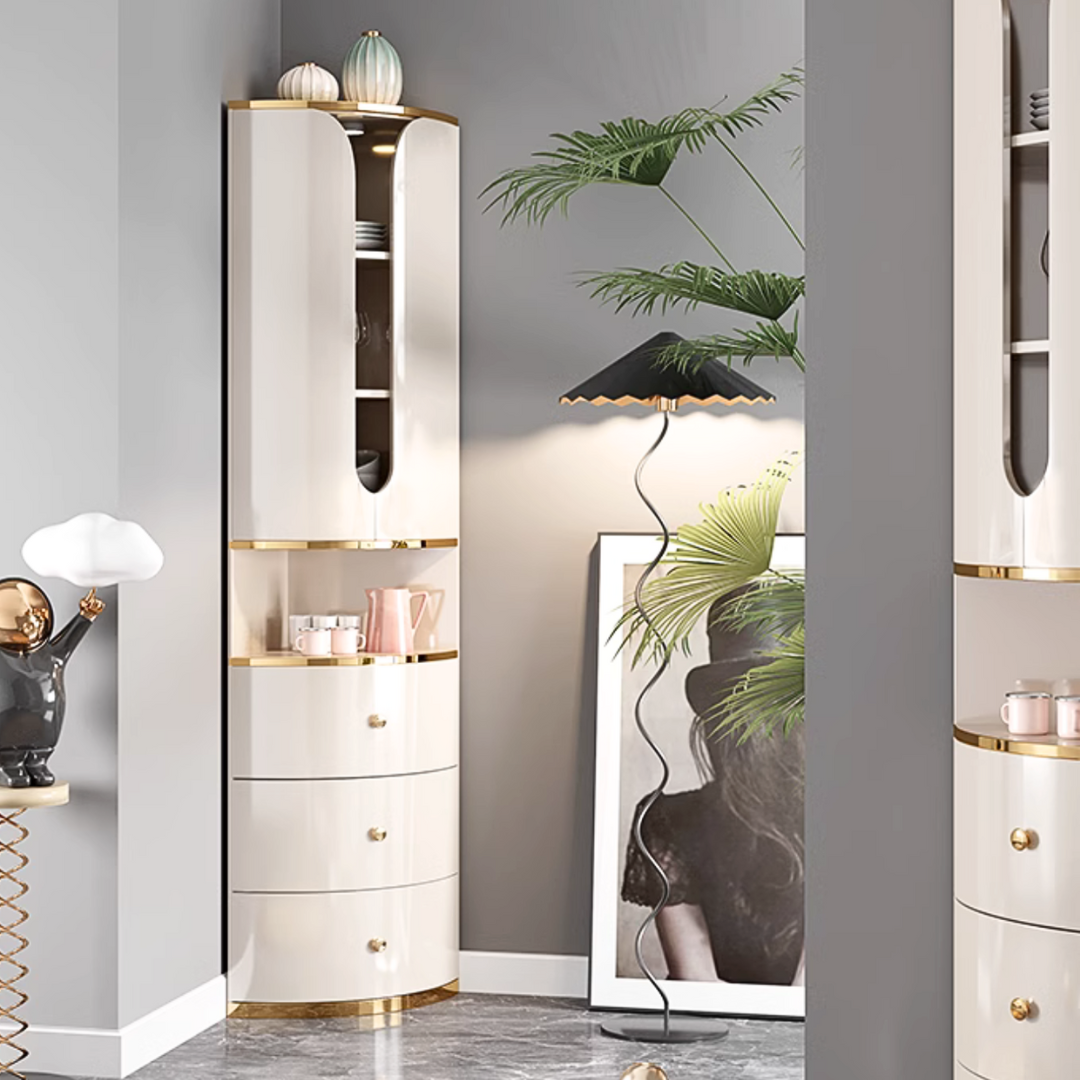 ラグジュアリーコーナーハイキャビネット