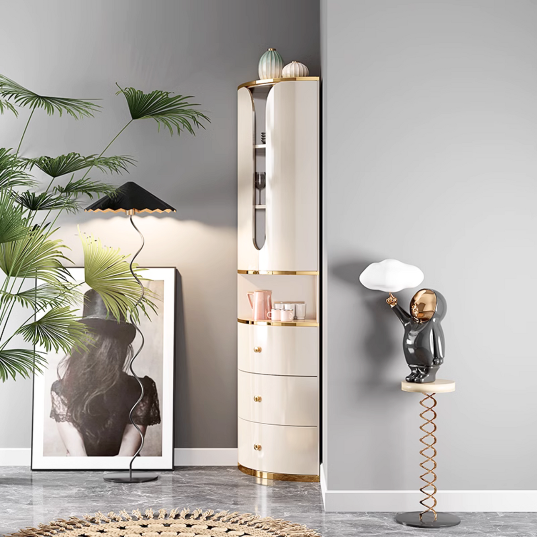 ラグジュアリーコーナーハイキャビネット