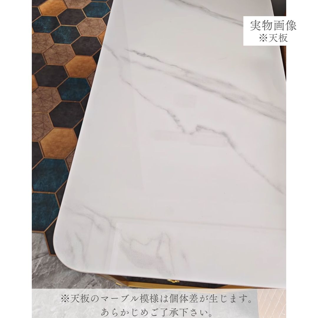 ラグジュアリーマーブル調ソファサイドテーブル