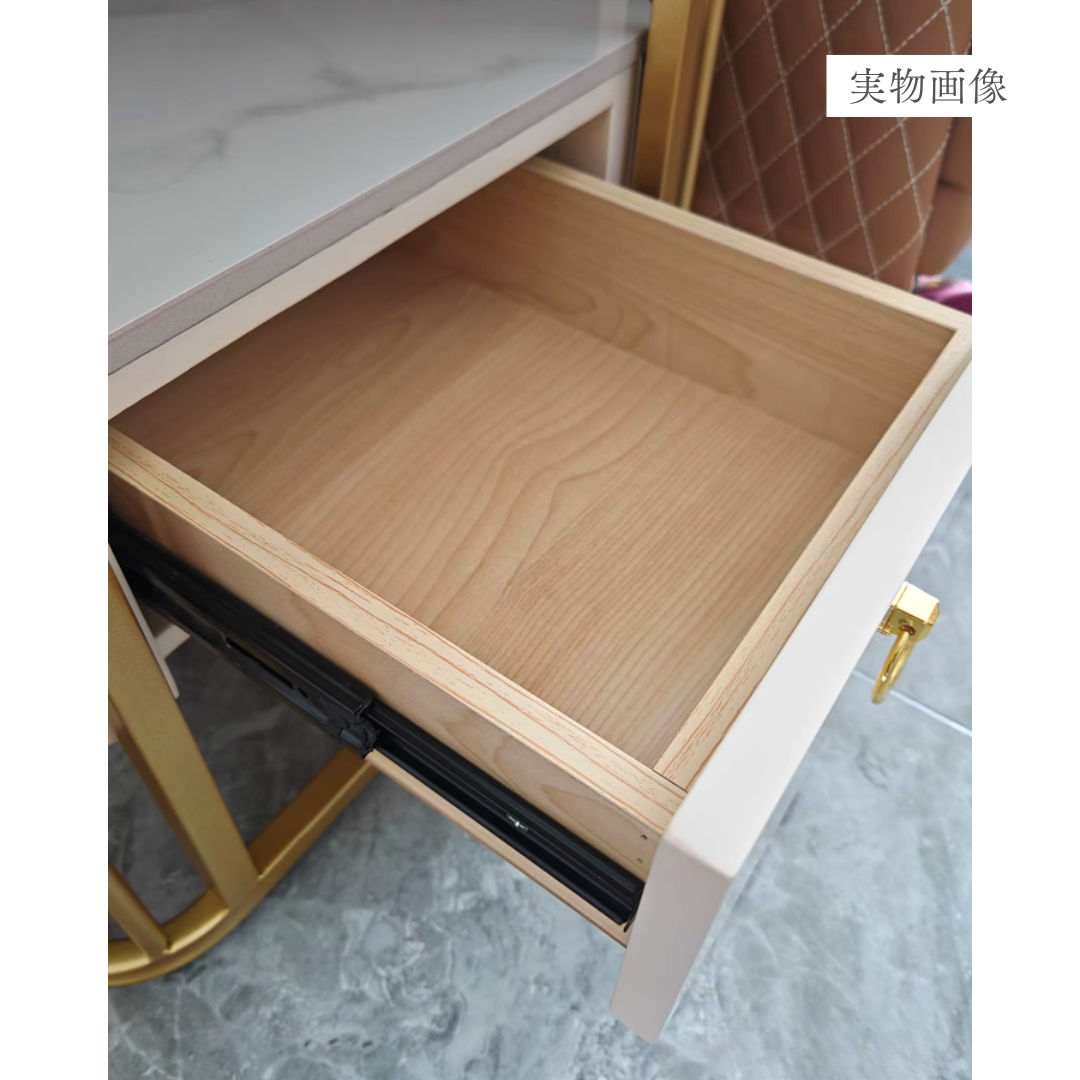 ラグジュアリーマーブル調ソファサイドテーブル