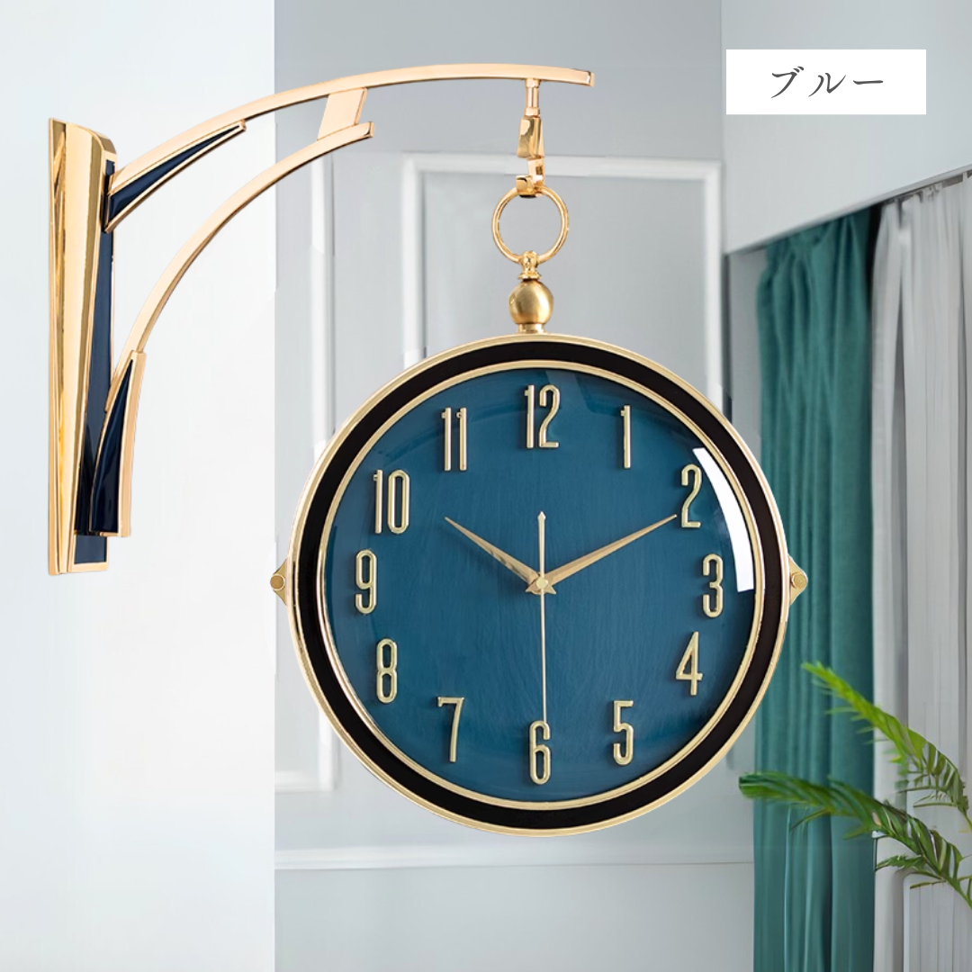 ライトラグジュアリーダブルサイドクロック