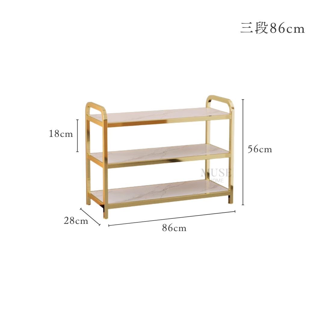 ロイヤルゴールドステップシューズラック