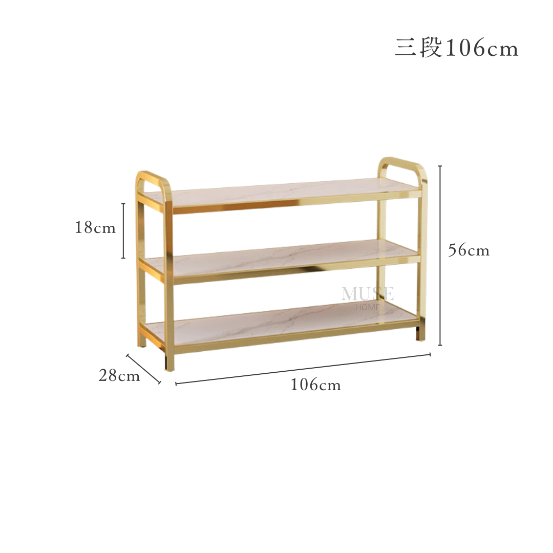 ロイヤルゴールドステップシューズラック