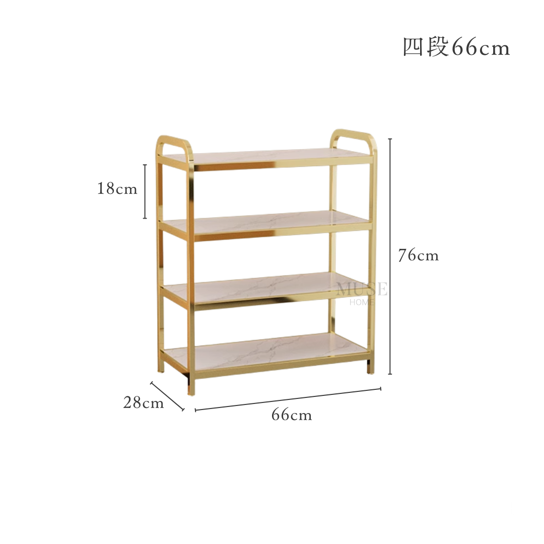 ロイヤルゴールドステップシューズラック