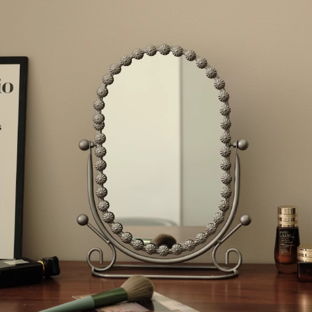 クラシカルオーバルスタンドミラー