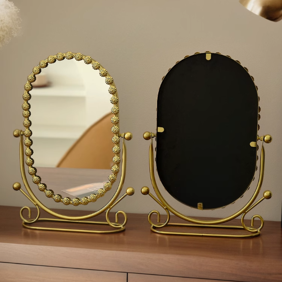 クラシカルオーバルスタンドミラー