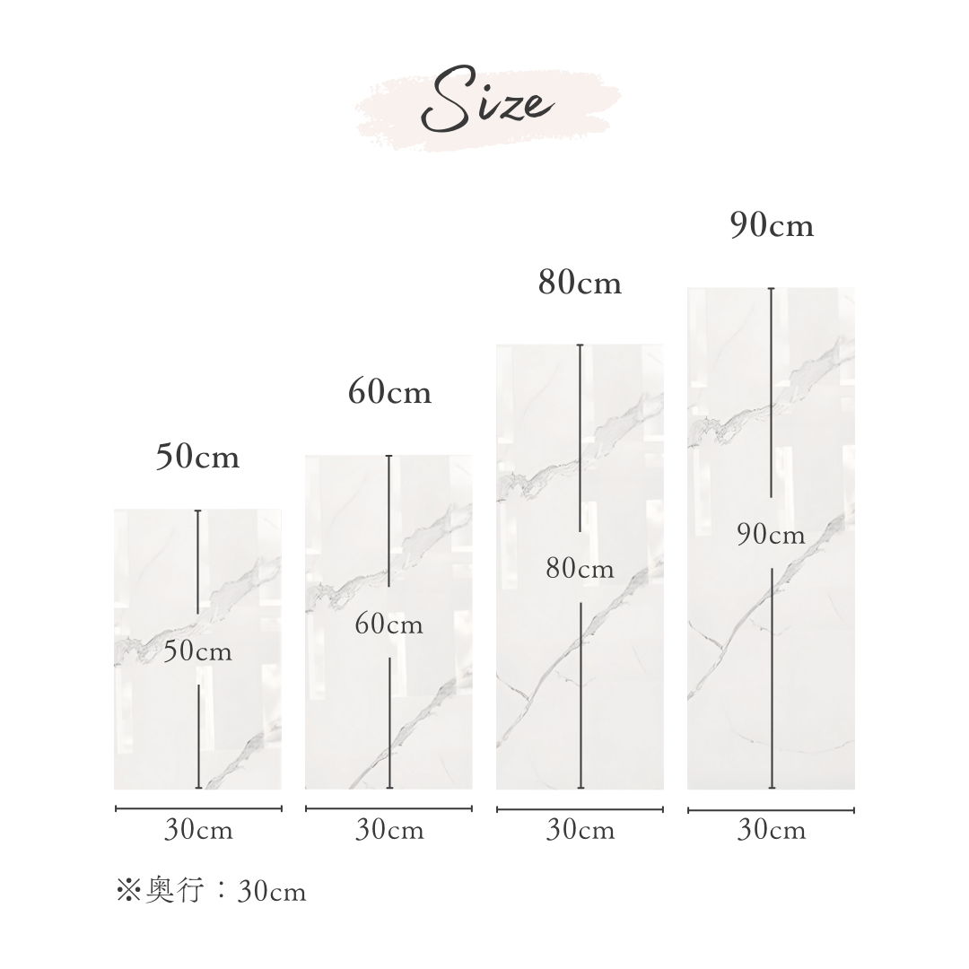 モダンマーブル調スクエアスタンド