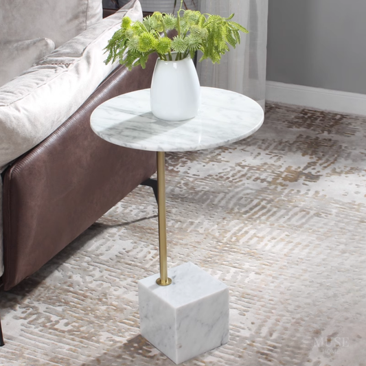 クリエイティブマーブルサイドテーブル