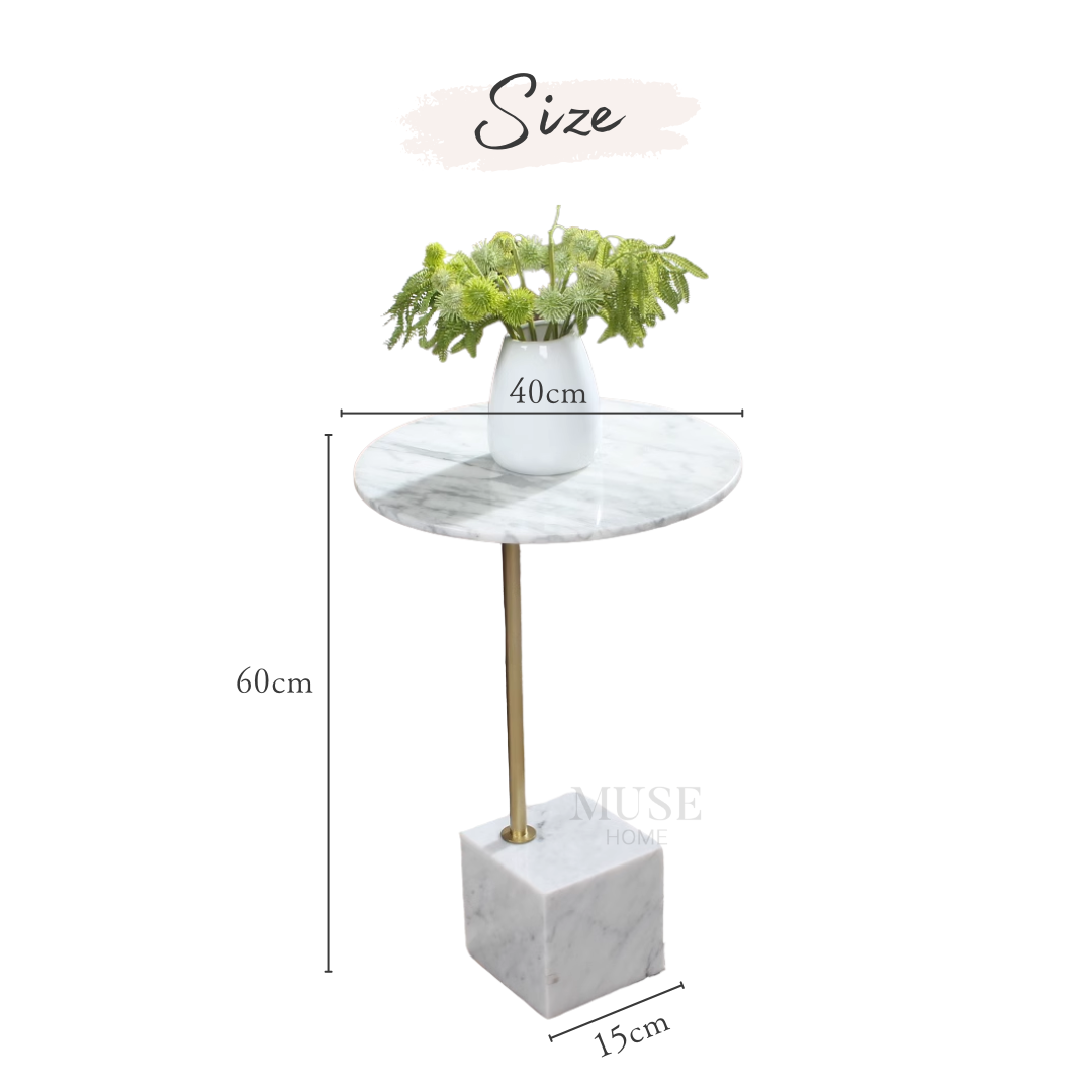 クリエイティブマーブルサイドテーブル