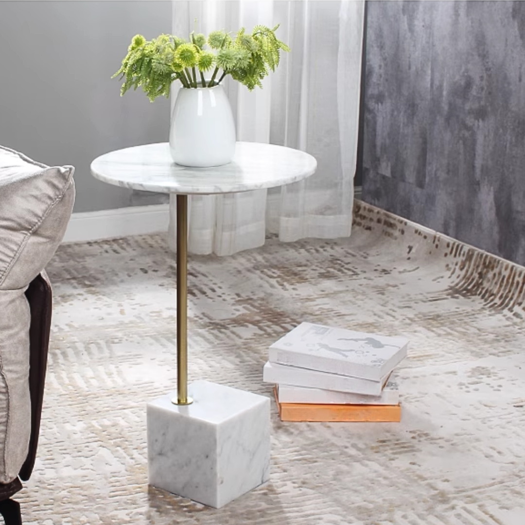 クリエイティブマーブルサイドテーブル