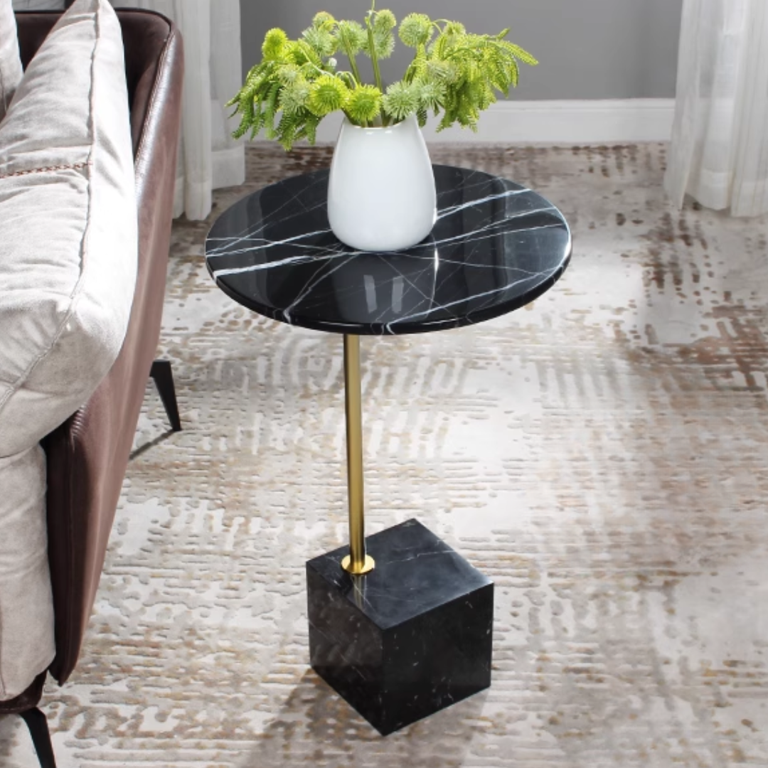 クリエイティブマーブルサイドテーブル