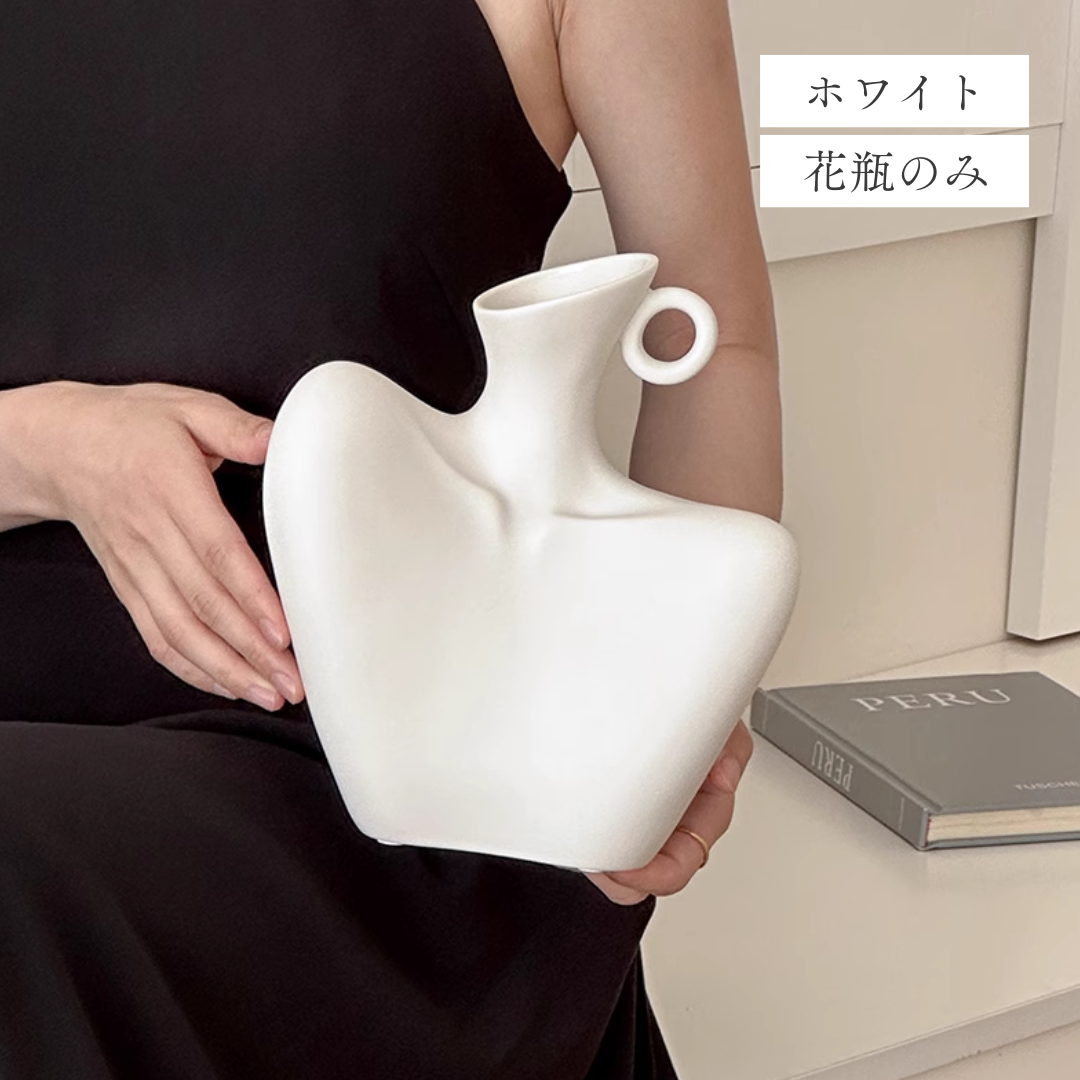 フェミニンラインアートフラワーベース