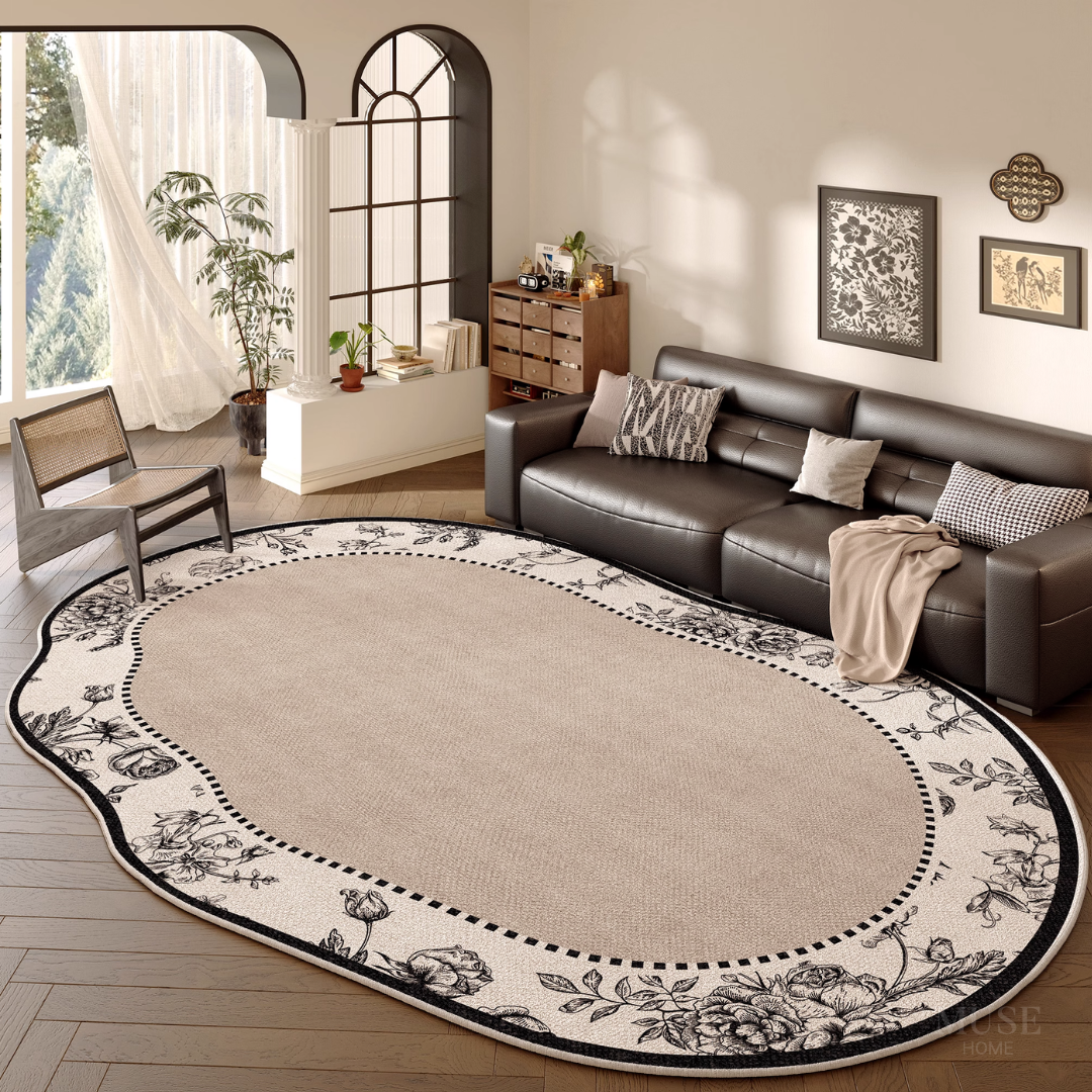 クラシックボタニカルシルエットラグ