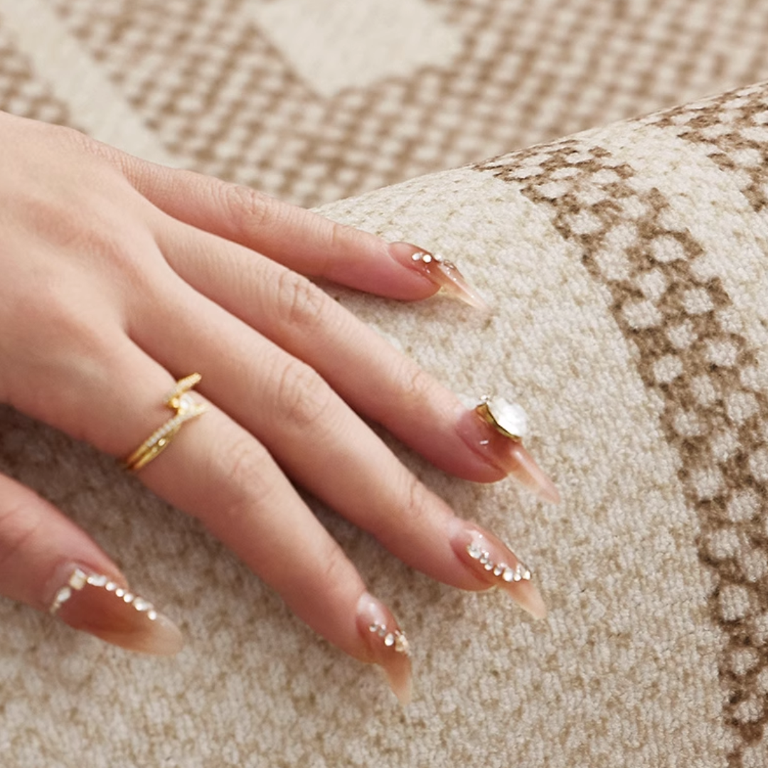 クラシックボタニカルシルエットラグ