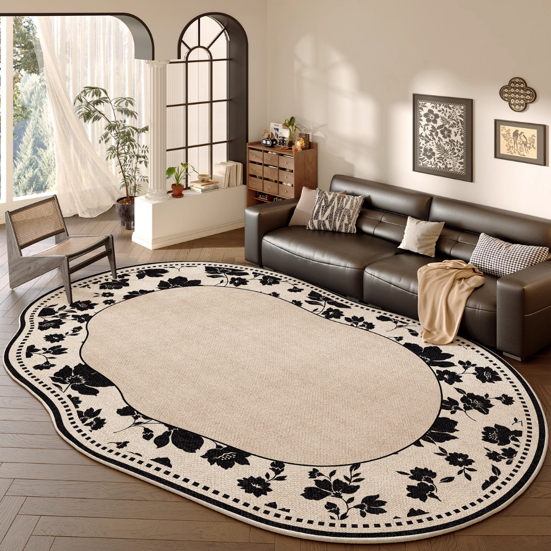 クラシックボタニカルシルエットラグ