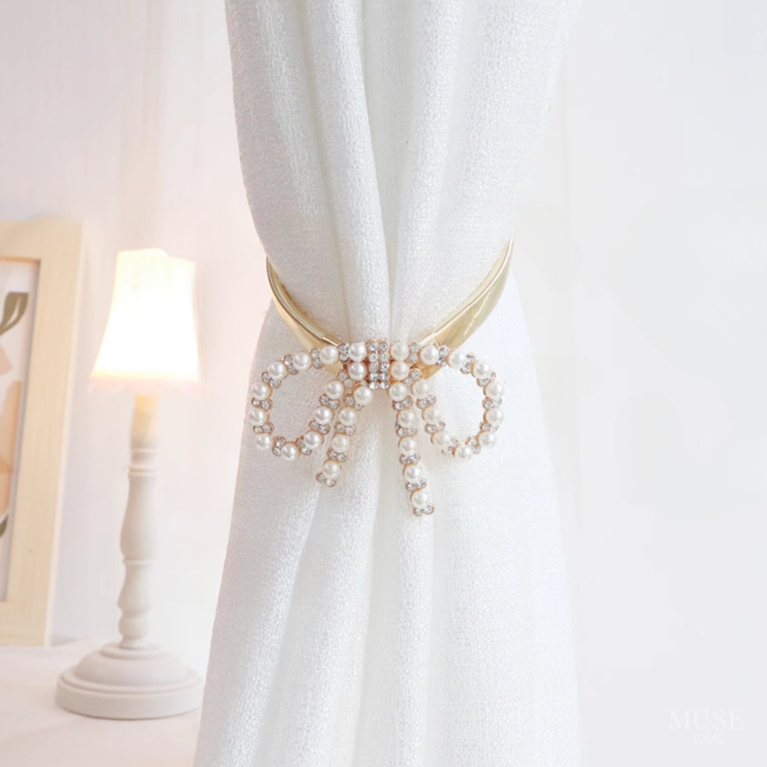 フェミニンパールリボンクリップ