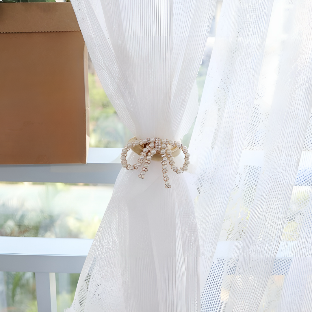 フェミニンパールリボンクリップ