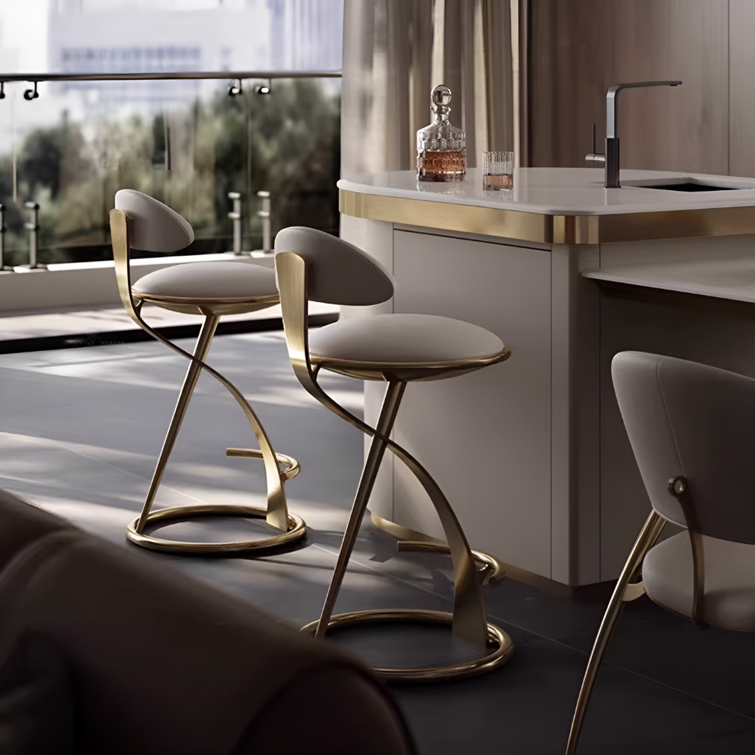 フォーマルゴールドラインカウンターチェア
