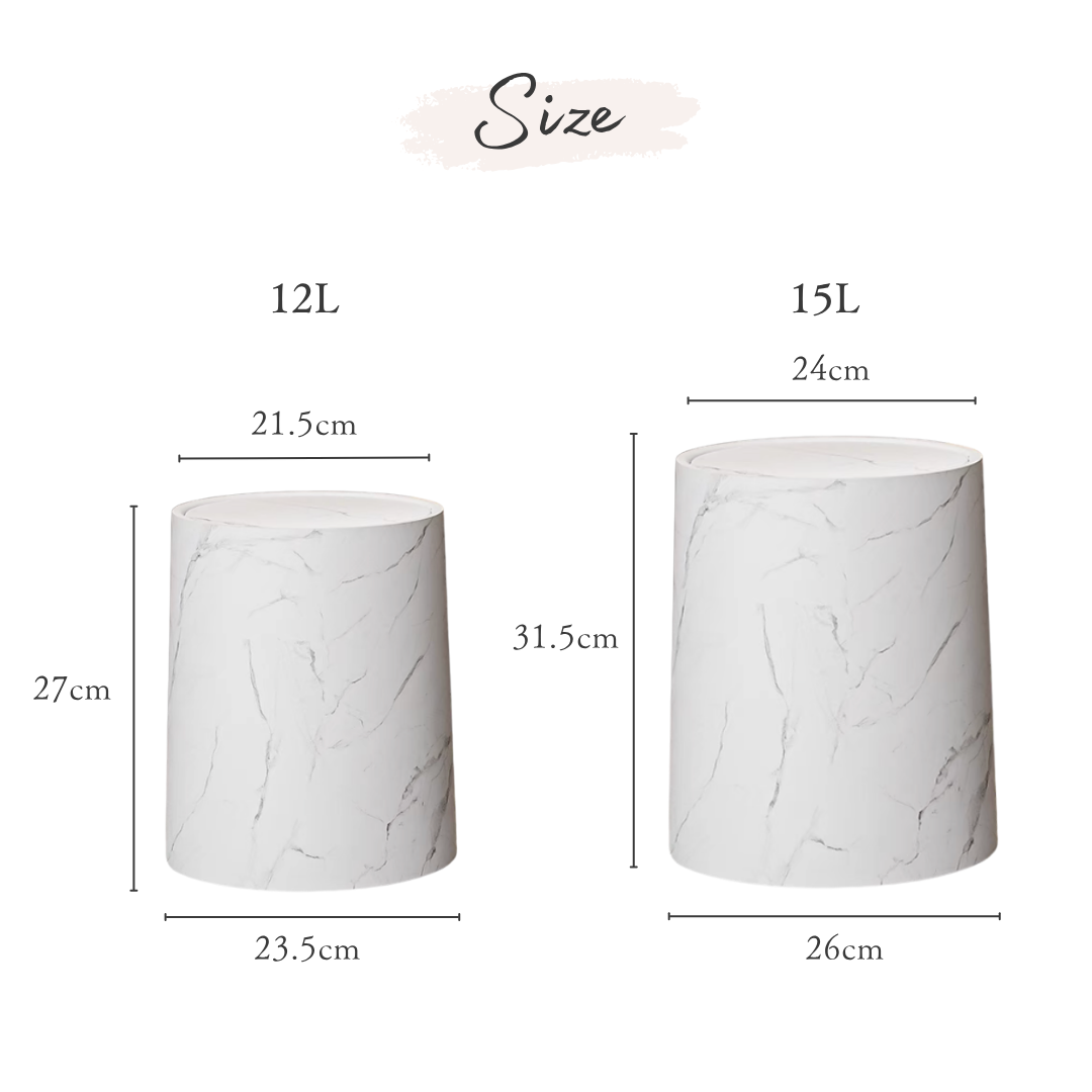 エレガンスマーブル調スイングリッドダストボックス