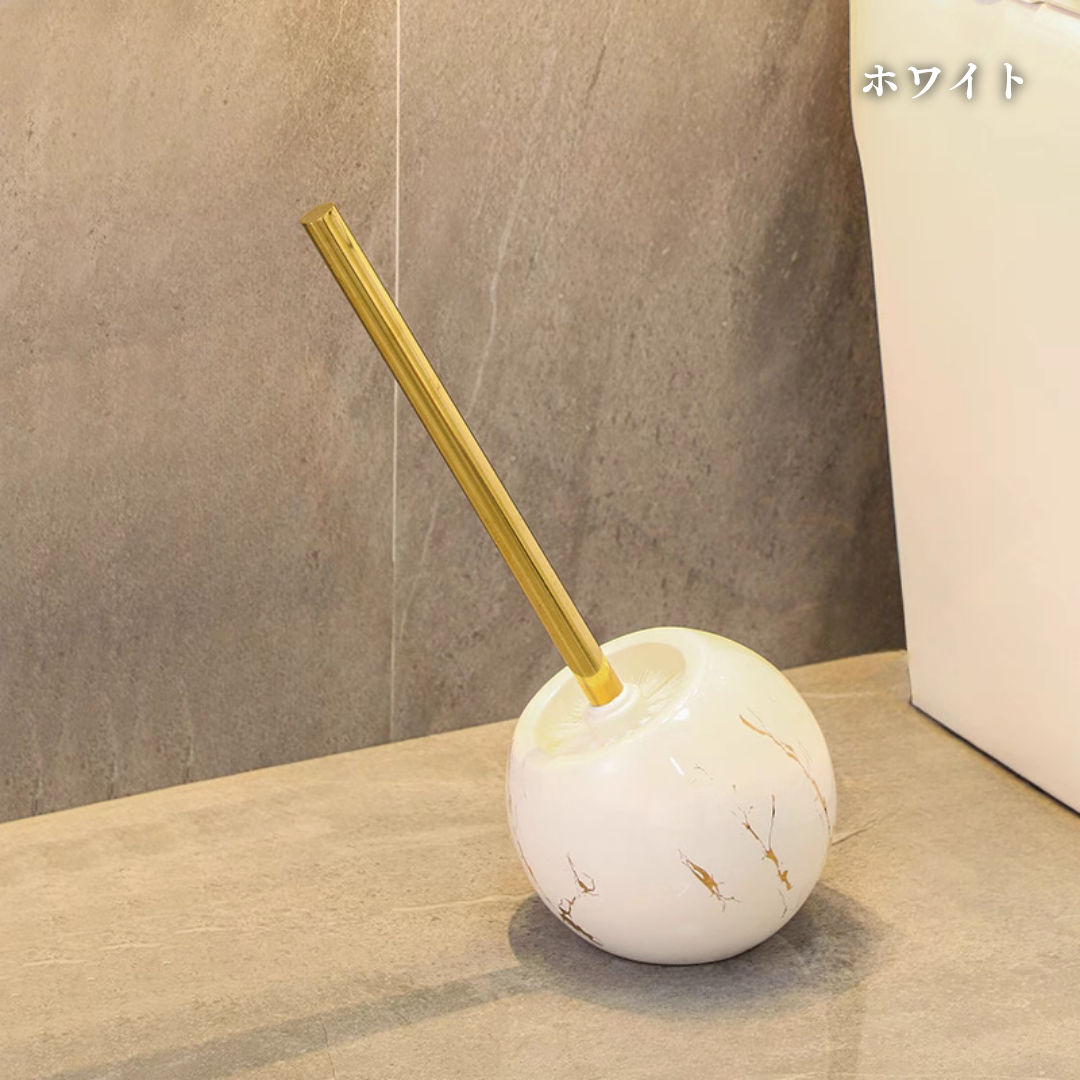 ラウンドマーブルデザイントイレブラシ