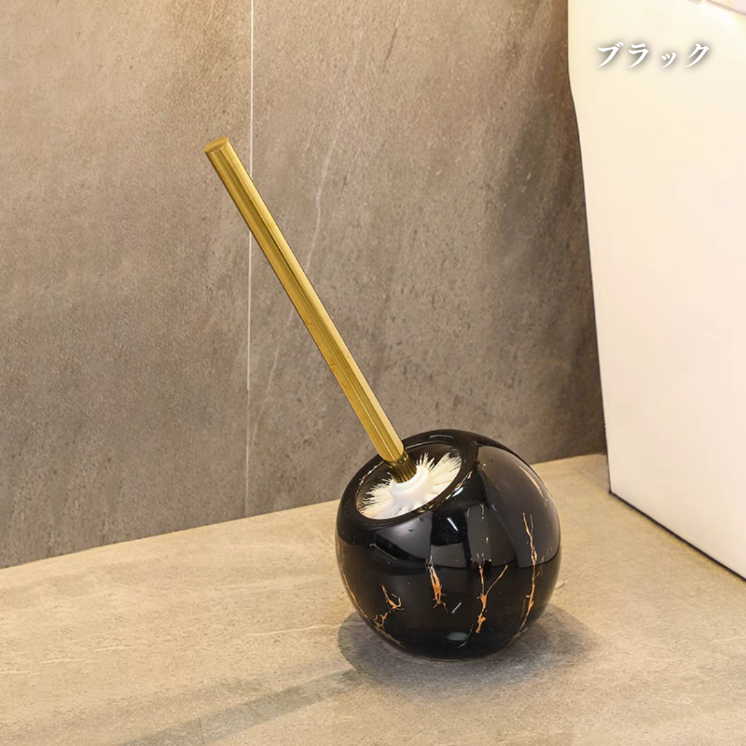 ラウンドマーブルデザイントイレブラシ