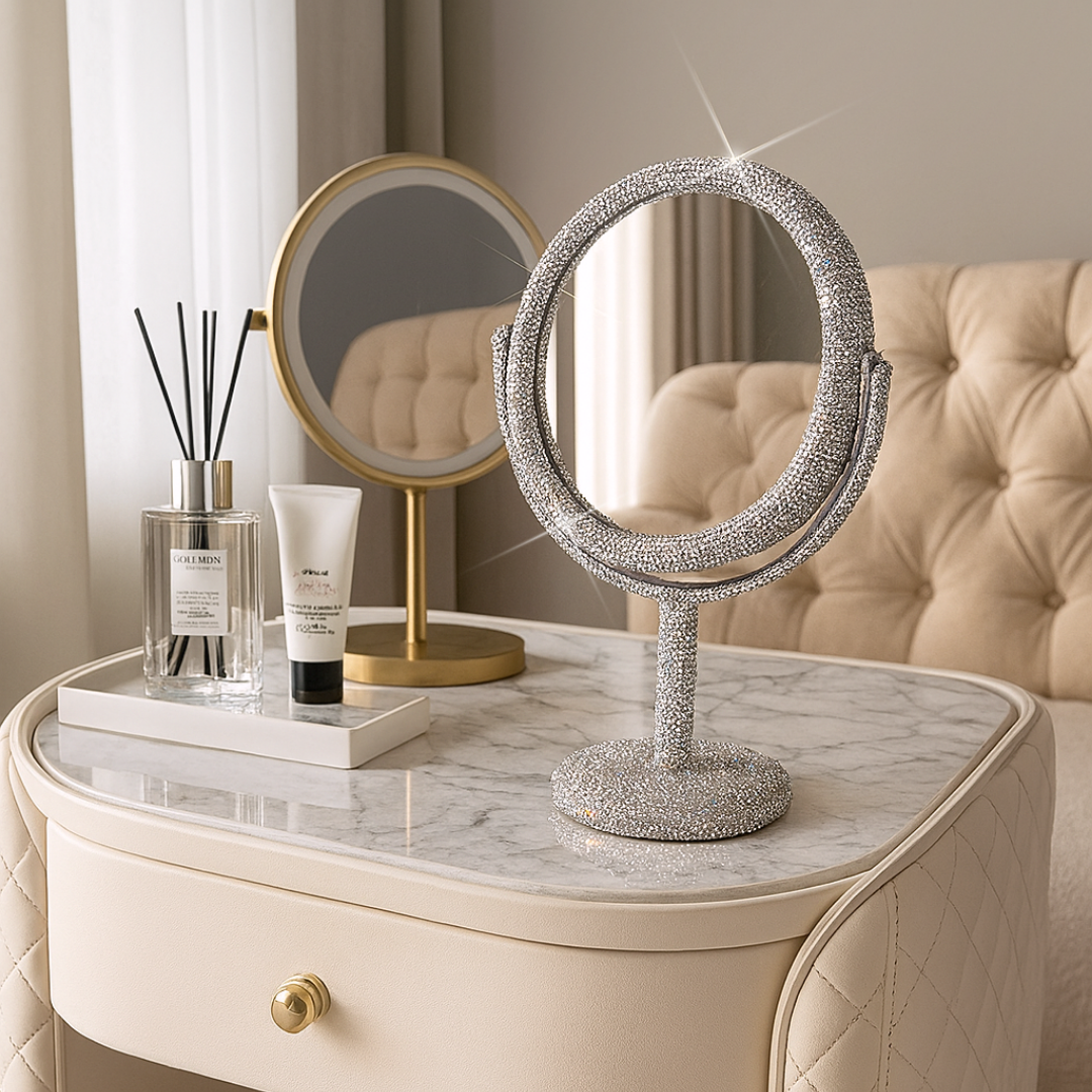 クリスタルジュエルスタンドミラー