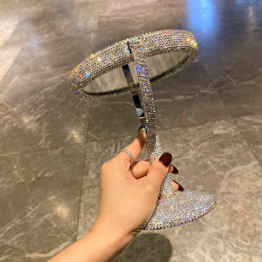 クリスタルジュエルスタンドミラー