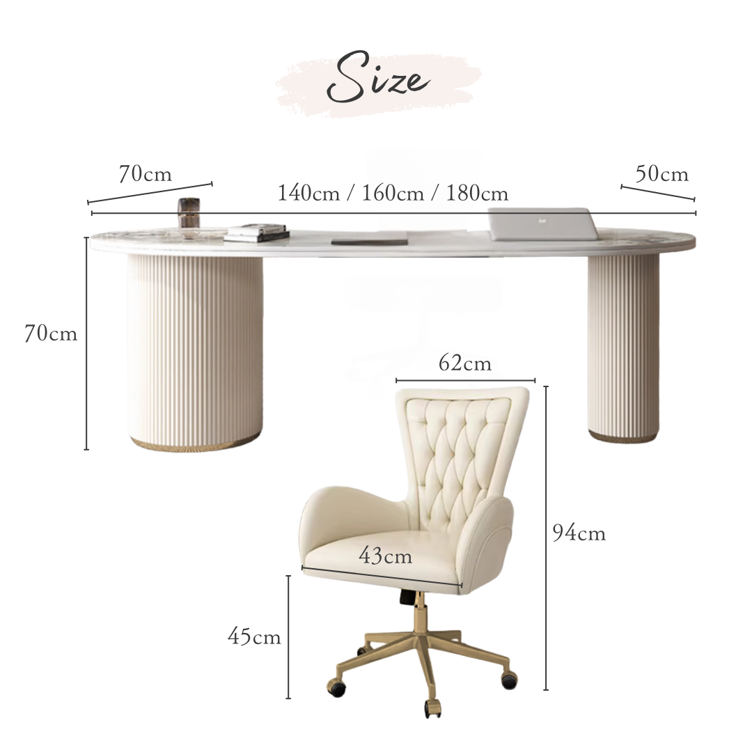 ロイヤルオーバルラインワークデスク