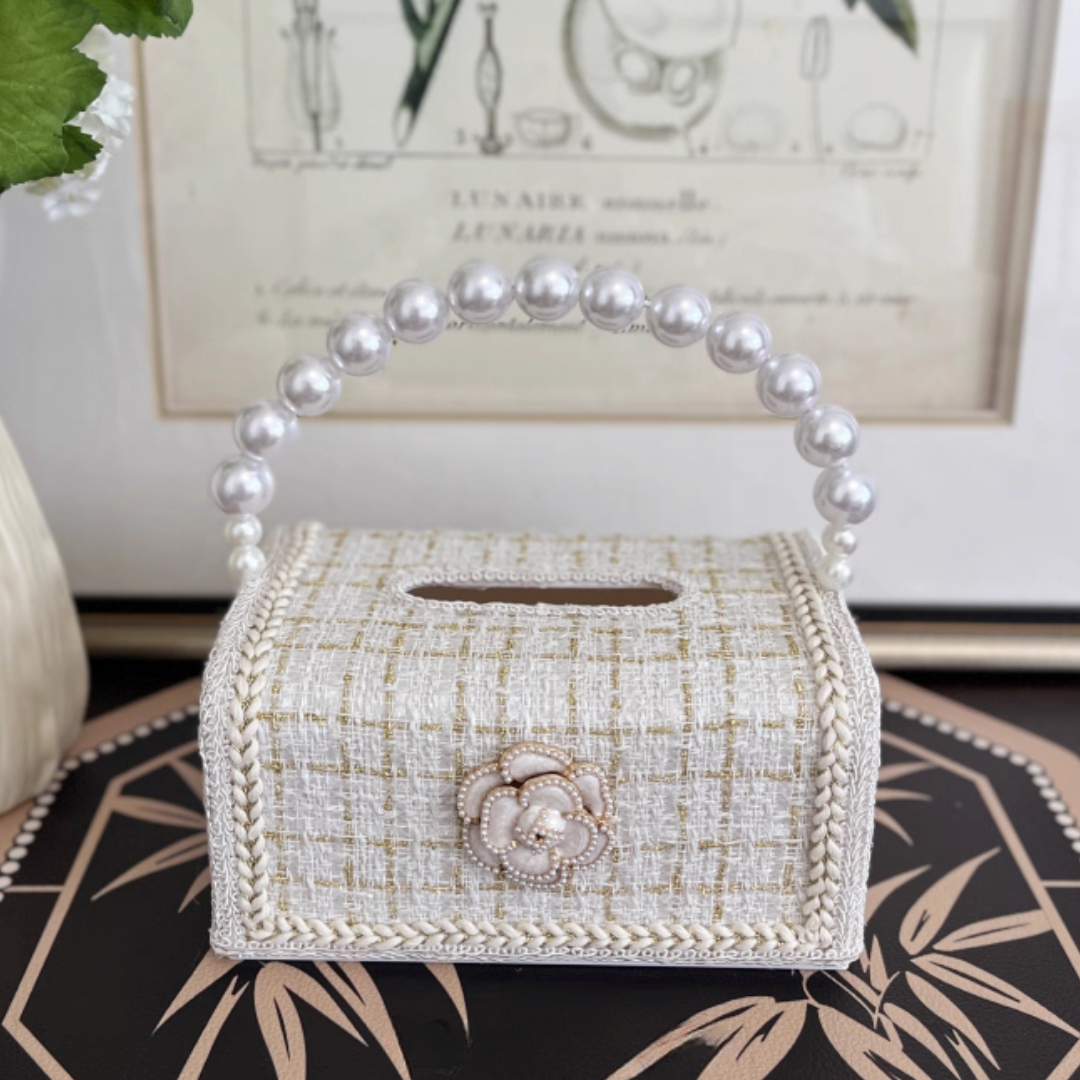 フレンチローズティッシュバッグケース